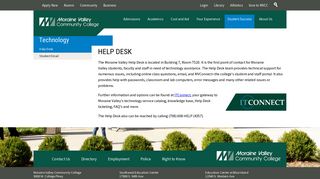 Help Desk - Moraine Valley Community College