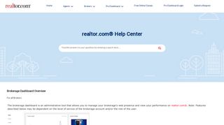 Brokerage Dashboard Overview - realtor.com® Help Center