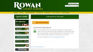 Login - Rowan County Schools