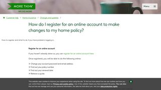 How do I register for an online account to make changes to my home ...