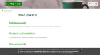 Home insurance | MORE THAN