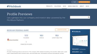 Morgan Federal Bank Company Profile: Acquisition & Investors ...