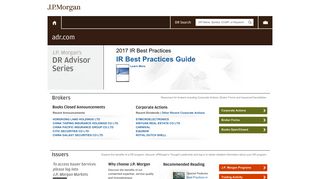 J.P. Morgan's adr.com | The premier site for the global investor