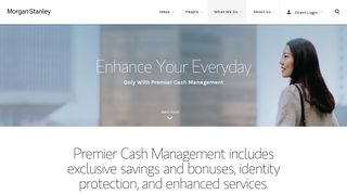 Premier Cash Management - Morgan Stanley