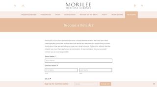 Become a Retailer | Morilee