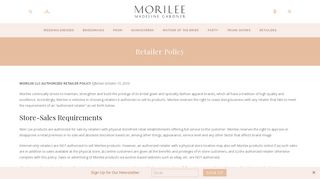 Retailer Policy | Morilee