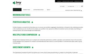 Morningstar Tools | Ivy Investments