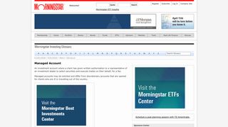 Managed Account - Morningstar