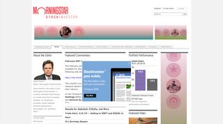 Morningstar StockInvestor Home Page