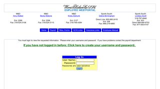 Morris & Dickson Employee Web Portal
