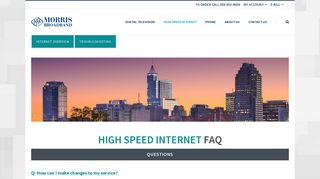 INTERNET FAQ - Morris Broadband