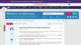 Check your Morisons Loyalty card points! - MoneySavingExpert.com ...