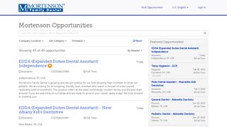 Mortenson Family Dental - My Job Search