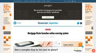 Mortgage Brain launches online sourcing system | Financial Reporter