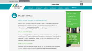 Member Services - Mortgage Center