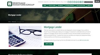 Mortgage Lender | Mortgage Investors Group