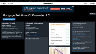 Mortgage Solutions of Colorado LLC: Company Profile - Bloomberg