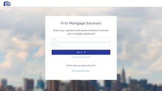 Login - First Mortgage Solutions