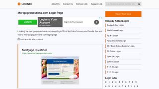 Mortgagequestions.com Login Page - Your Ultimate Gateway to Login ...
