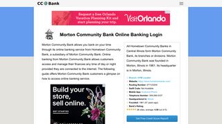 Morton Community Bank Online Banking Login - CC Bank
