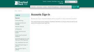 Accounts Sign-In | Heartland Bank and Trust Company
