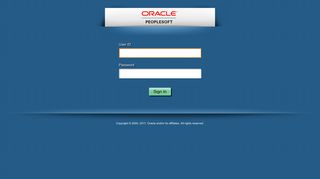Oracle PeopleSoft Sign-in - Mosaic