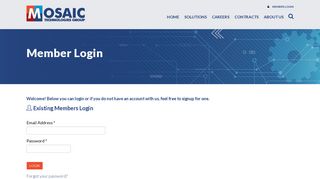 MOSAIC Technologies Group | Member Login