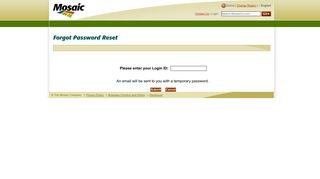Mosaic - Forgot/Reset Password - Mosaic Online Login - The Mosaic ...