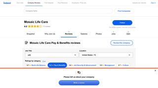 Working at Mosaic Life Care: Employee Reviews about Pay & Benefits ...