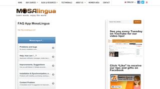 FAQ App MosaLingua - The most effective way to learn languages on ...