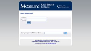 Online Course Login - Moseley Real Estate Schools