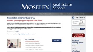 Virginia Salesperson Licensing – Moseley Real Estate Schools