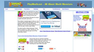 Playmoshi | Moshi Monsters Sign in And Adopt Moshi Monsters