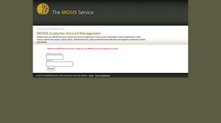 Customer Account Login - Mosis