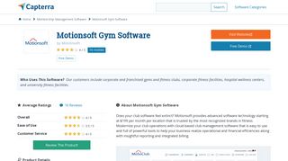Motionsoft Gym Software Reviews and Pricing - 2019 - Capterra