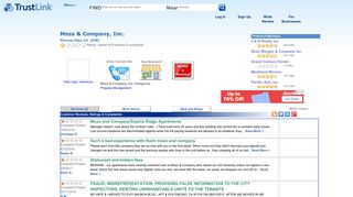 8 Complaints & Reviews: Moss & Company, Inc. | TrustLink