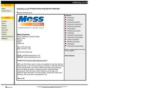 Moss Express - industry.co.uk Registration