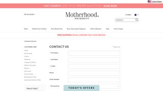 Contact Us | Motherhood Maternity