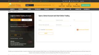 Online Trading Account - Open Share Trading Account ... - Motilal Oswal