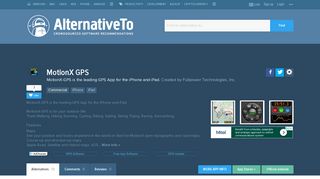 MotionX GPS Alternatives and Similar Apps - AlternativeTo.net
