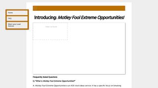 Extreme Opportunities Hub | Motley Fool Australia
