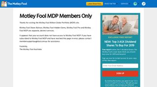 Motley Fool MDP Members Only | Motley Fool Australia
