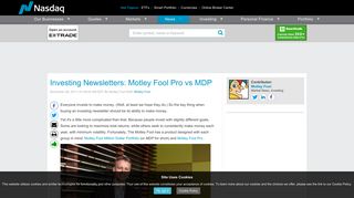 Investing Newsletters: Motley Fool Pro vs MDP - Nasdaq.com