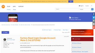 Factory Reset login Google Account Moto G 3rd (XT1541) - Lenovo ...
