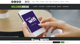 Free WIFI - Welcome Break