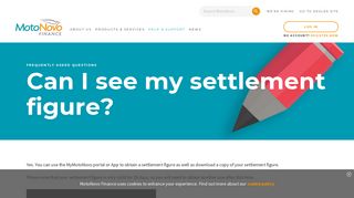 Can I see my settlement figure? - MotoNovo Finance