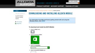 Downloading and Installing ALLDATA Mobile - ALLDATA Support