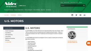U.S. MOTORS | Innovating Superb Industrial Motors Since 1908