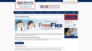 Motor City Community Credit Union - Personal Banking