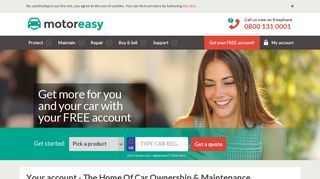 Your account - The Home Of Car Ownership & Maintenance | MotorEasy